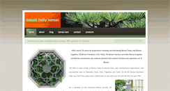 Desktop Screenshot of mounthollybonsai.com